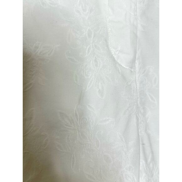 Jones New York Signature white floral textured cropped pants size 6 - Picture 8 of 8